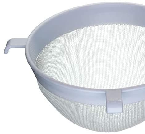 7 cm, (hvit) rund nylon mesh plast sil