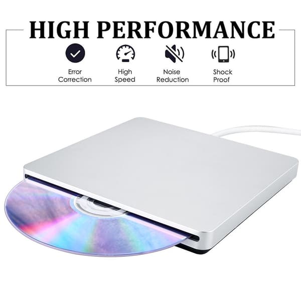 USB 2.0 Ekstern CD/DVD-stasjon