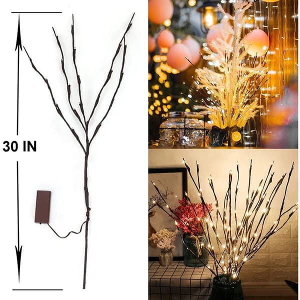 5-pack 73cm 20 LED-lampor grenljus drivs av batteri Willo