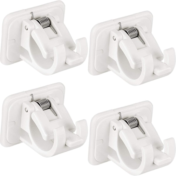 Curtain Rod Holder 4pcs Self Adhesive Drapery Hook Holders Fixin