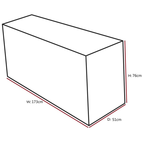 Udendørs opbevaringspose Vandtæt Antidust（173*76*51cm）