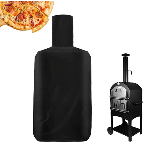 Pizzaugnstäcke (svart, 160 * 68 * 63cm), pizzaugn utomhus