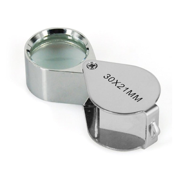 Juveler Loupe 30 x 21mm Glas Smykker Lup Øje Linse