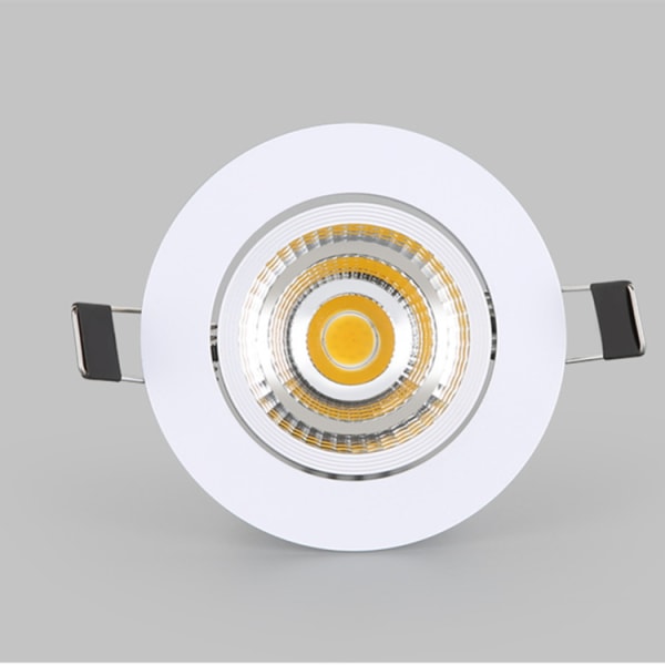 2 COB spotlights 5W (öppning: 65-75MM) taklampa; inbyggd ce