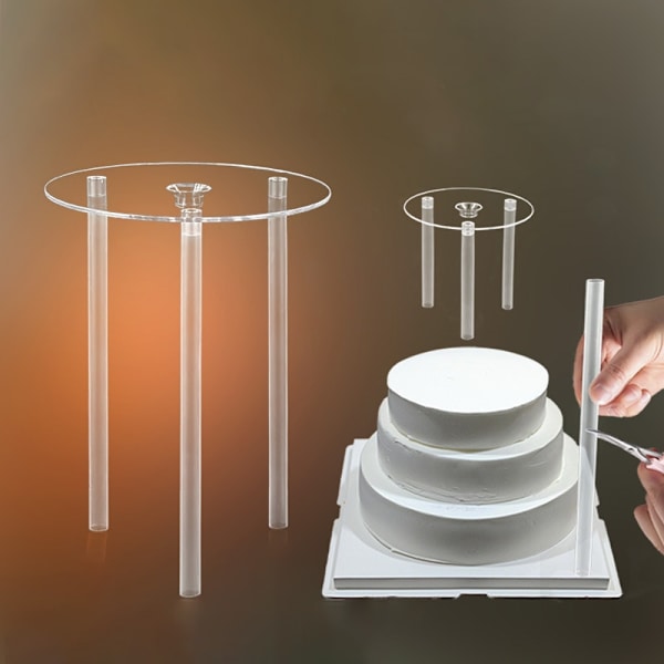 3set Cake Support Straw Frame Stands Mold Round Support Spac