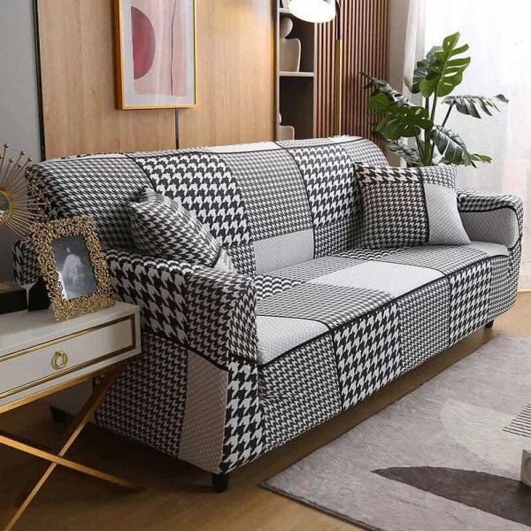 Sofa Cover 2 Seater 140-180cm Sofa Cover with Armrests Modern Uni