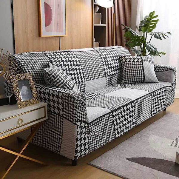 Sofföverdrag 2-sits 140-180cm Sofföverdrag med armstöd Modern Uni