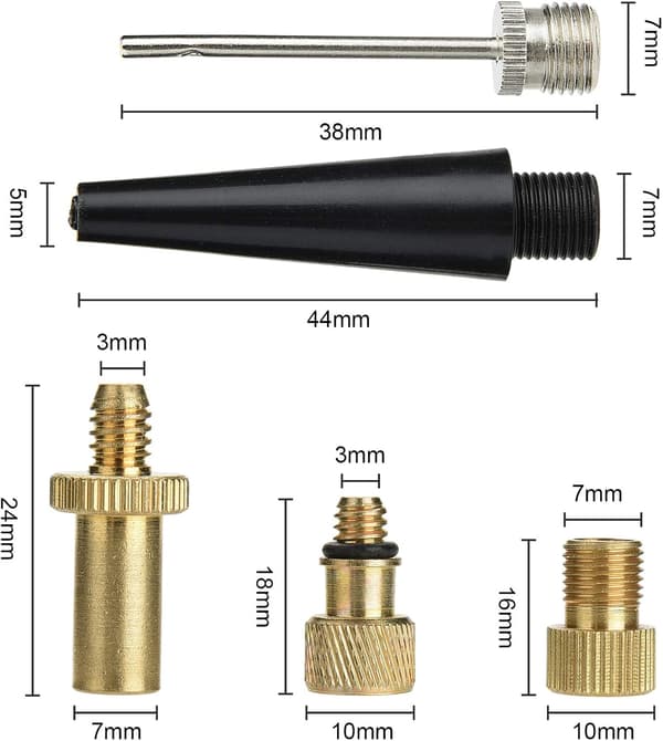 5 st cykelpumpventil adaptrar kopplingar, cykelventil adapter till C