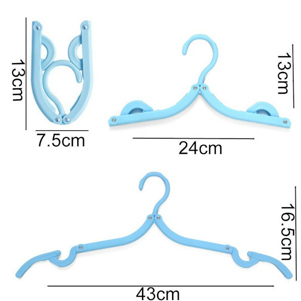 10-pack Resväska Hängare Fällbar Hängare Bärbar Hängare Fällbar, N