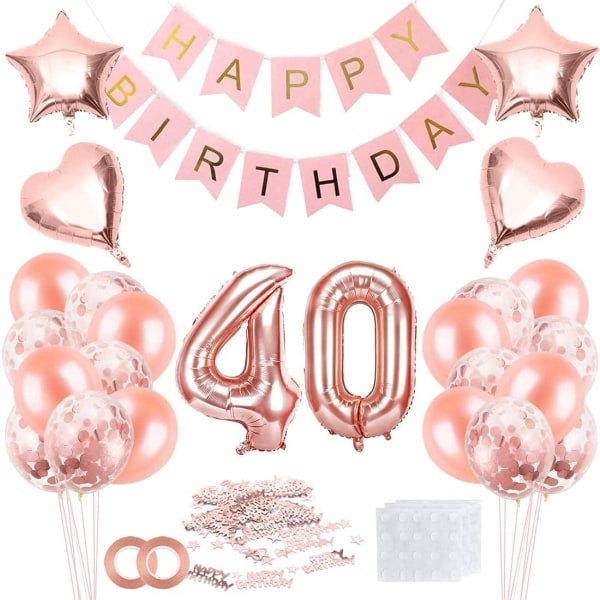 40 fødselsdag, 40 fødselsdagsdekoration, 40 ballondekoration,