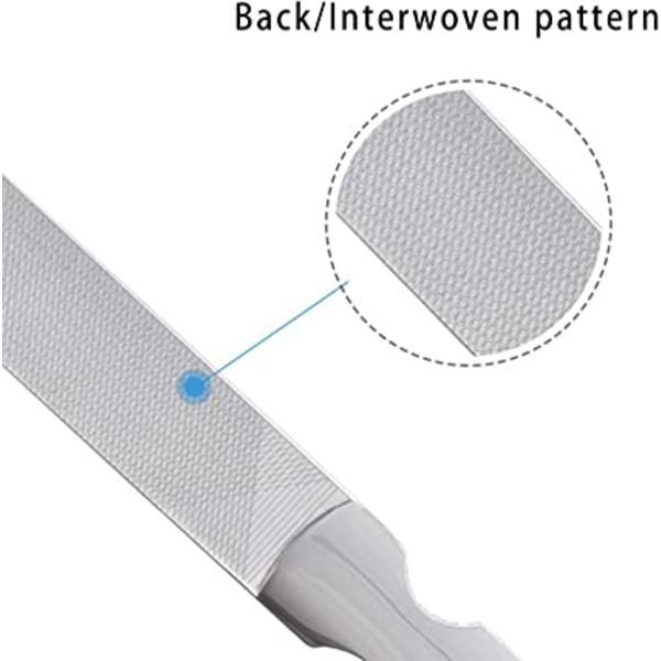 13,2 cm Nagelfil av Rostfritt Stål, Dubbelsidig Polerad Metall