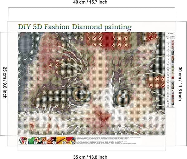 DIY 5D Diamantmålning efter nummer-kit, Diamantbroderikit Ful