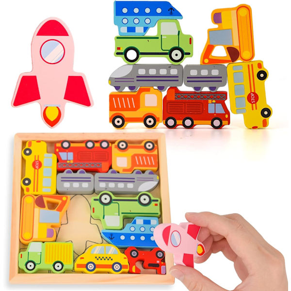 Träpussel för barn, Transportträpussel Baby In