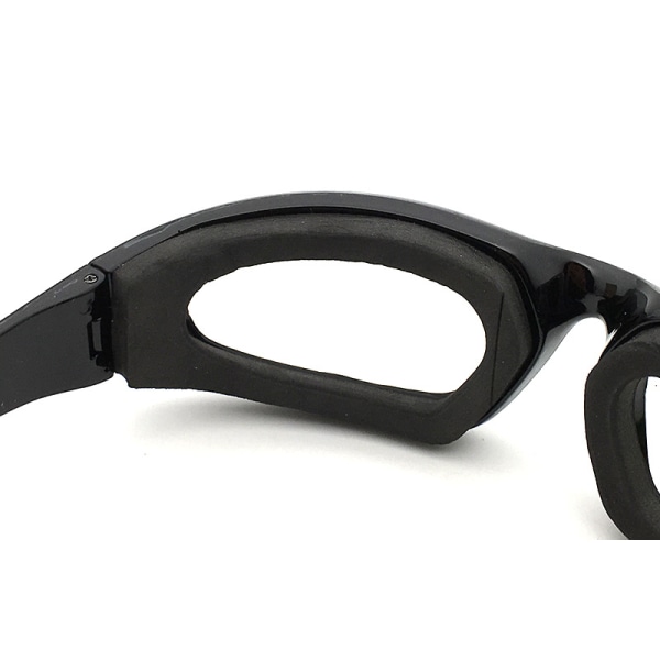 Kjøkkenløkskjærebriller (svarte), duggfrie linser, trygge og
