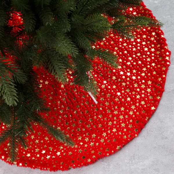 Dekorationer af Noël rouge cinq étoiles imprimé robe d'arbre