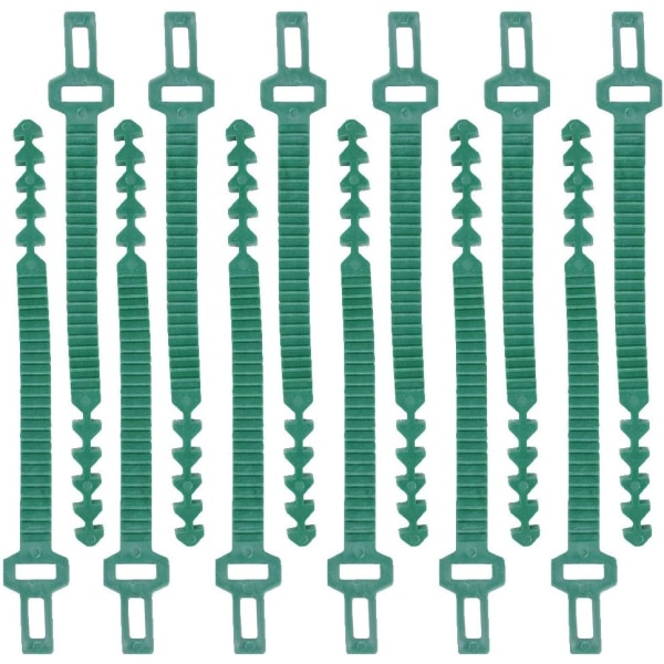 12 stk. 24 cm planteholder, kraftige bløde gummibånd justerbare