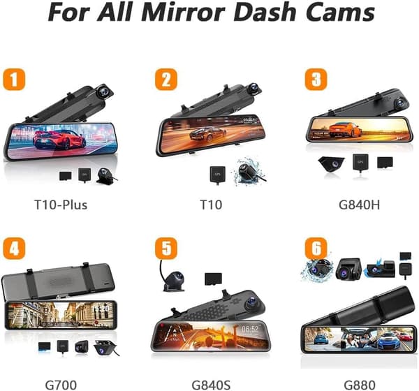 Speil Dash Cam Monteringsstropper Passer for Speilkamera