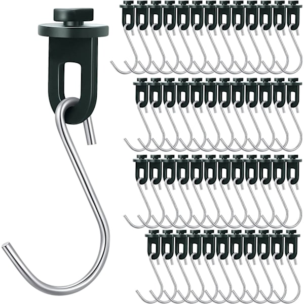 50 stk. drivhuskroge, ophæng, drivhus, drejeklips, plastik