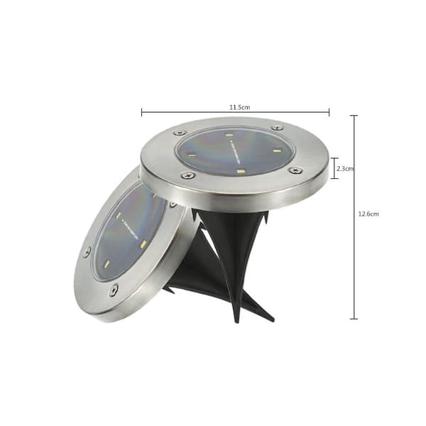 Solcellsmarklampor 4-pack - 8 LED Solcellslampor för Utomhus