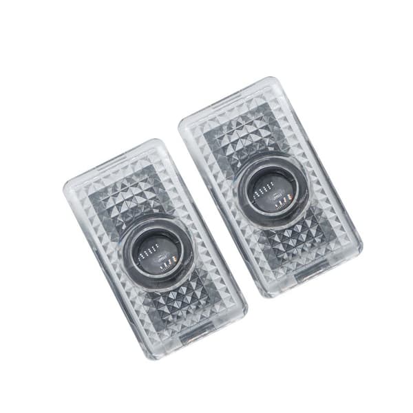 2 stk LED-dørlampeprojektor for TESLA MODEL3 X modelS