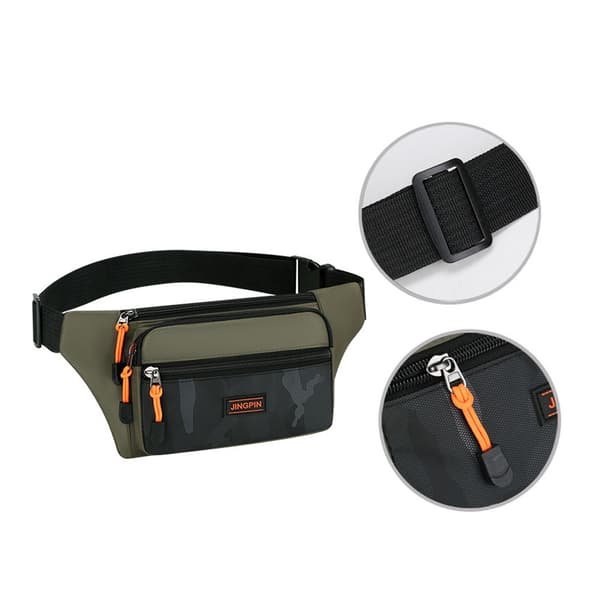 Mænds 4-rums fanny pack (Grå)