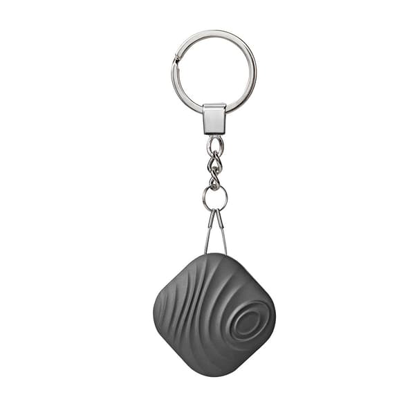 Bluetooth nøglefinder - Sort - Smart nøglering med anti-tabsalarm