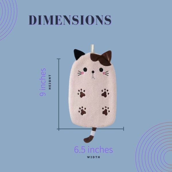 Kattehåndklæde - Søde håndklæder til badeværelset - 2-pak kattehånd