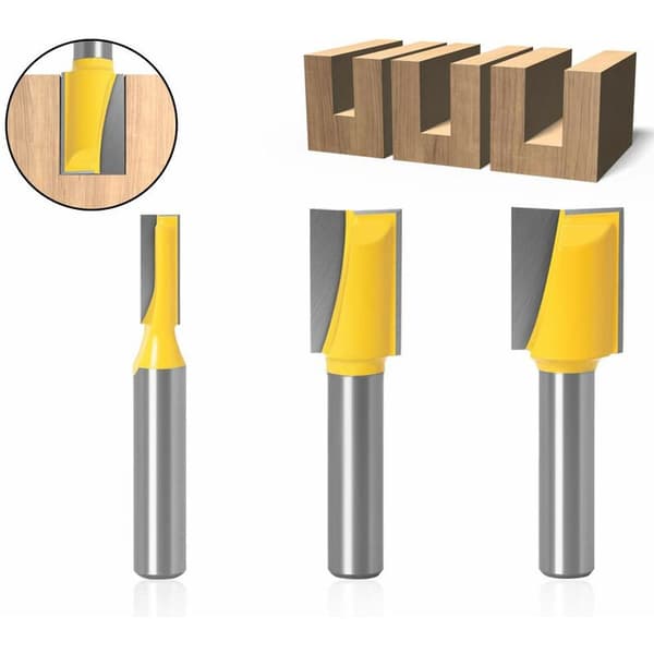 8mm lige fræser bits router bit træbearbejdning trim mønster