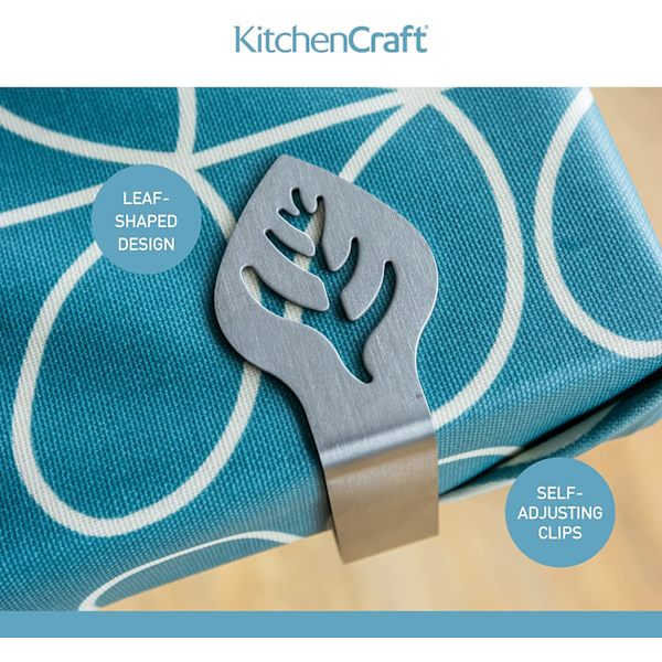 Kitchen Craft Sæt med 4 Rustfrit Stål Dug Clips/Dug