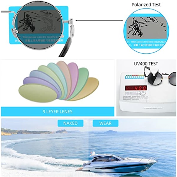 Hopeakehys Jäänsininen Arkit Ei-Polarisoidut Soikeat Aurinkolasit Naisille