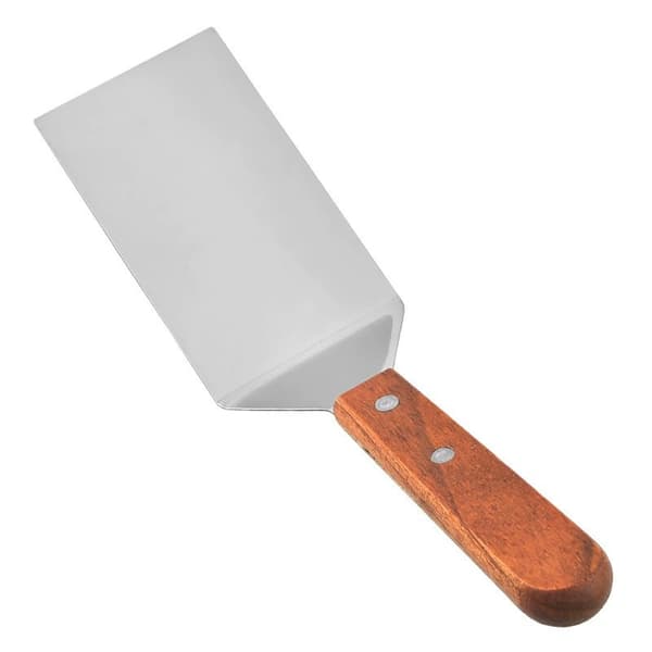 Plancha-spatel, 25 cm, Gratin-skuffe, Steak-skuffe til grill,