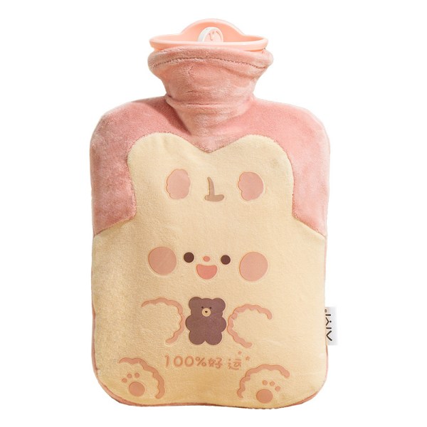 Plush hot water bag filled with water warm water bag dormito