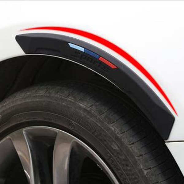 Gummi Front+Bak Bilhjul Bumper Scratch Protector Strip Corne