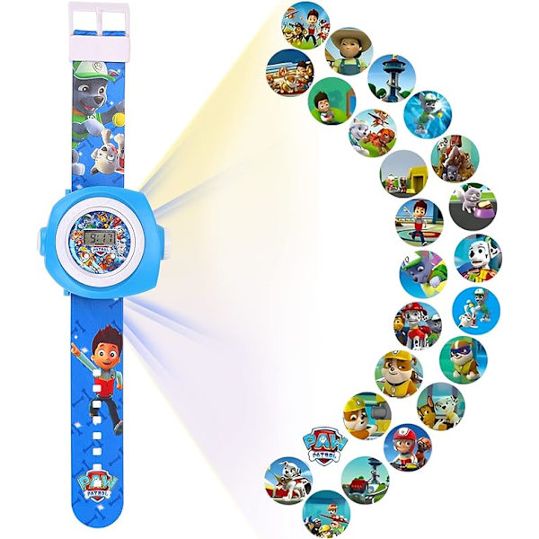 Barnklocka, Projektionsleksaker, Digital Armbandsur med Projektor, I