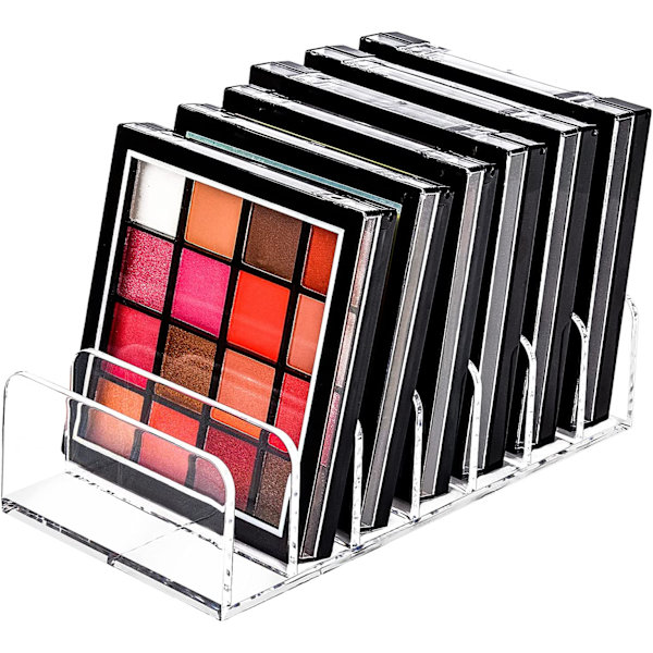 Paletorganisator, 7 rum plastic makeup organizer øjenskygger
