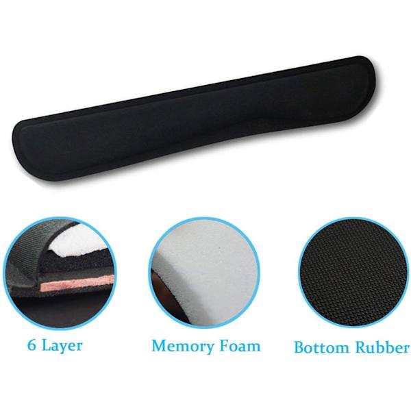 Håndledsstøtte, Gel Gaming Keyboard Mat Pad, Ergonomisk Memory Foam K