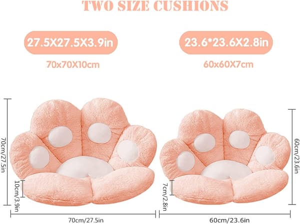 (70x70cm, Rosa)Kudde,Katt tass kudde,Söt sittdyna Lazy Sof
