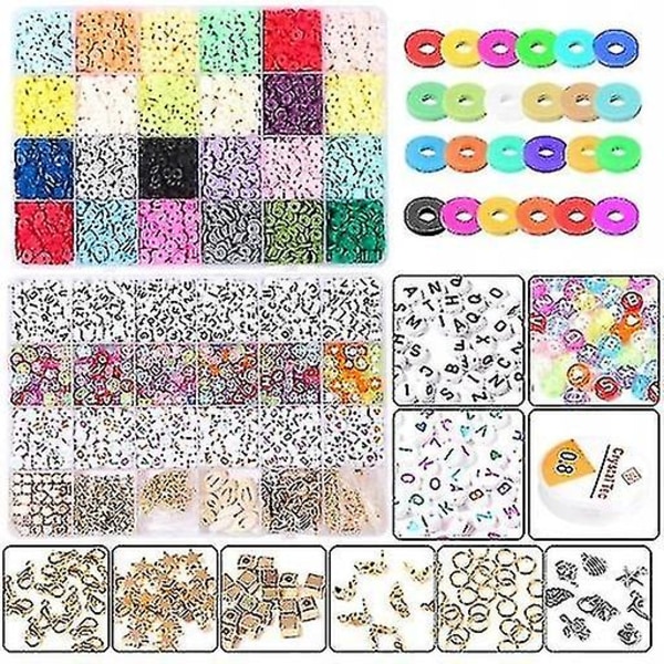 5848 Clay Heishi Beads Disc Beads Kit för