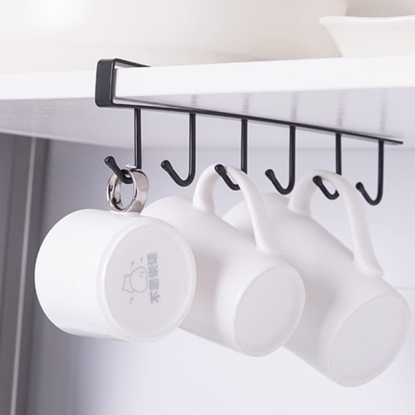 2-pack förvaringskrokar för koppar, vinglas, köksredskap, B