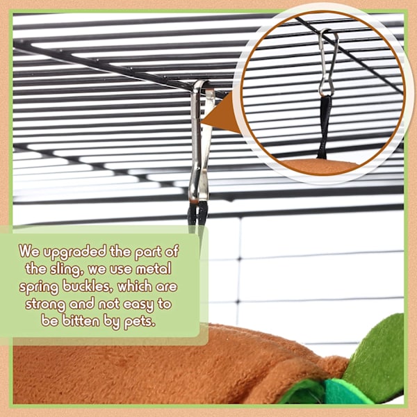 2 små hängmattor för smådjur, hamsterhängmattor, djungelhängmattor,