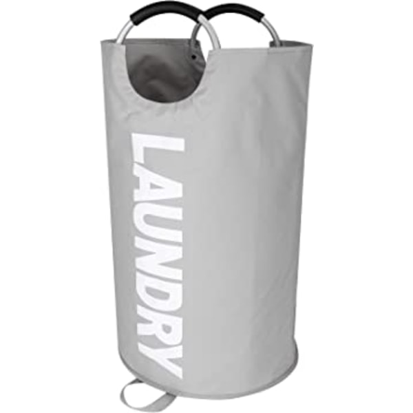 Large Laundry Basket with Coin Pocket, Collapsible Laundry Hampe