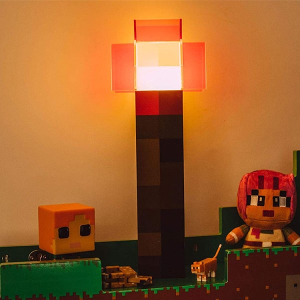 Minecraft perifer lys lommelykt LED lommelykt redstone glødende