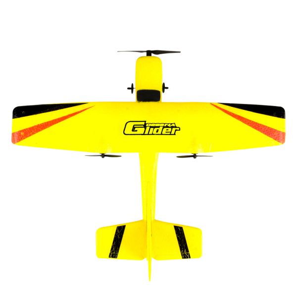 1-osainen punainen RC-lentokone, 2,4 GHz ladattava RC-lentokone, sisäänrakennettu