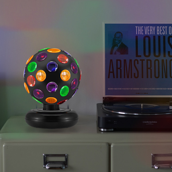 6 tommers discokule roterende scenelampe USB-drift discokule