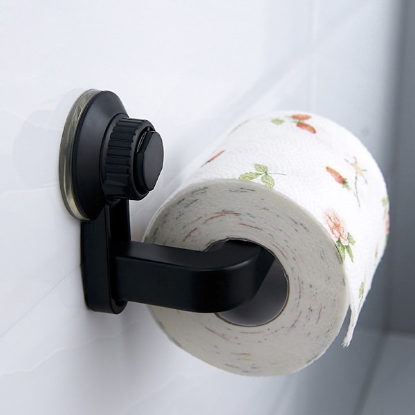 Sort vandtæt toiletrulleholder hylde køkken opbevaring fugtig