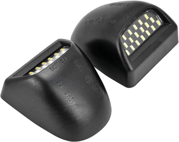 2 - Delar Vattentät Full LED-Nummerskyltsbelysning