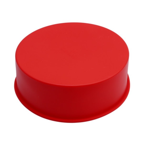 Punainen pyöreä silikoninen mold , halkaisija 6 tuumaa, 2 kpl punaista kerrosta