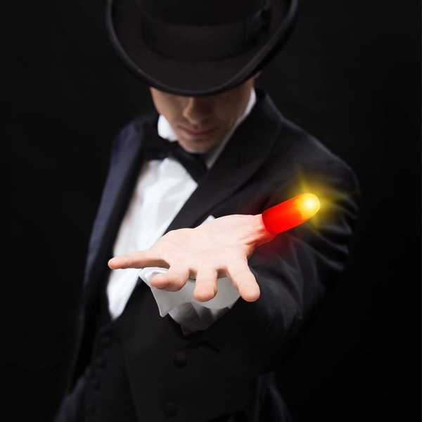 6 magiske tommelfingerlys Falske LED-fingerlygter Blinkende LED Magic T