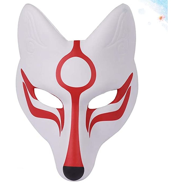 Fox Mask Japansk Kabuki Kitsune masker for menn kvinner barn Ha