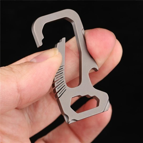 Mini Full Titanium Spenne Lås Nøkkelring Bil Spenne Utendørs Spenne